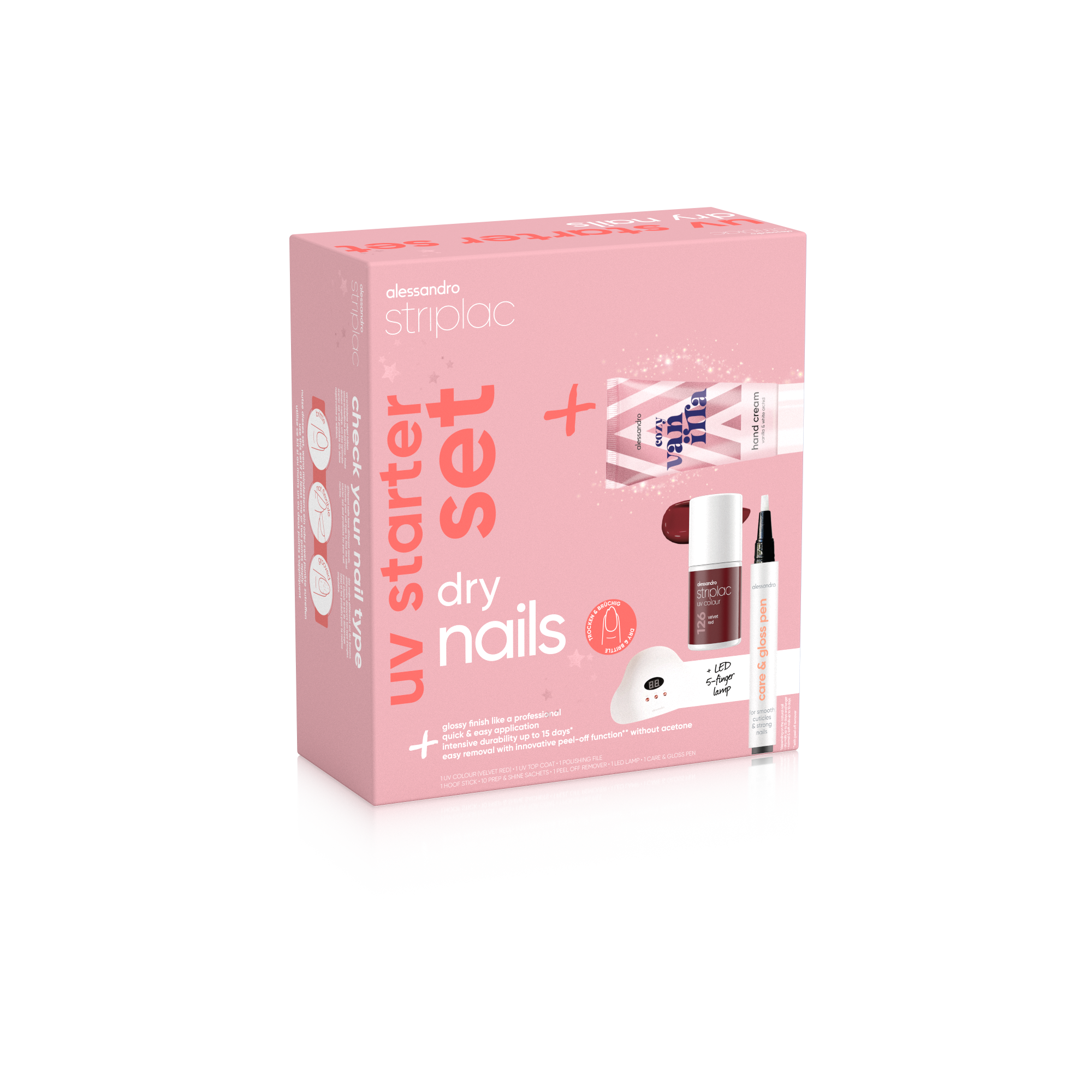 Striplac Uv Starter Set Dry Nails X-Mas Edition