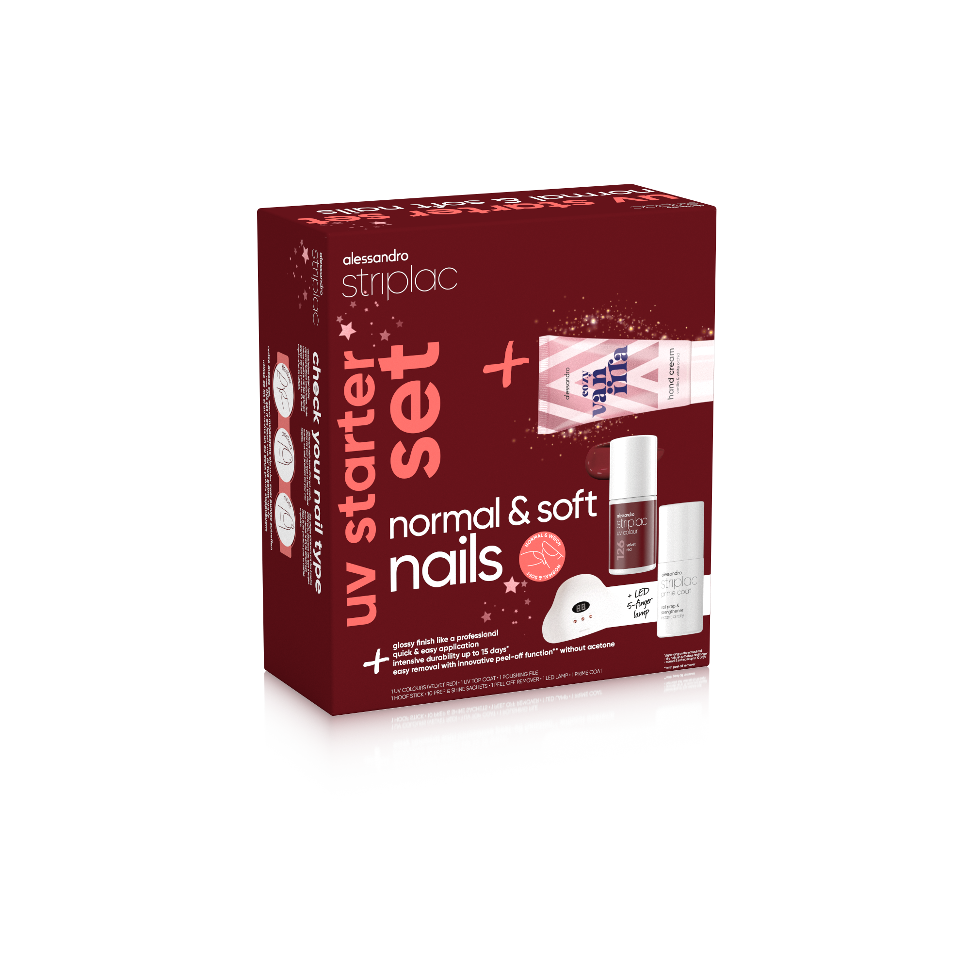 Striplac Uv Starter Set Normal & Soft Nails X-Mas Edition