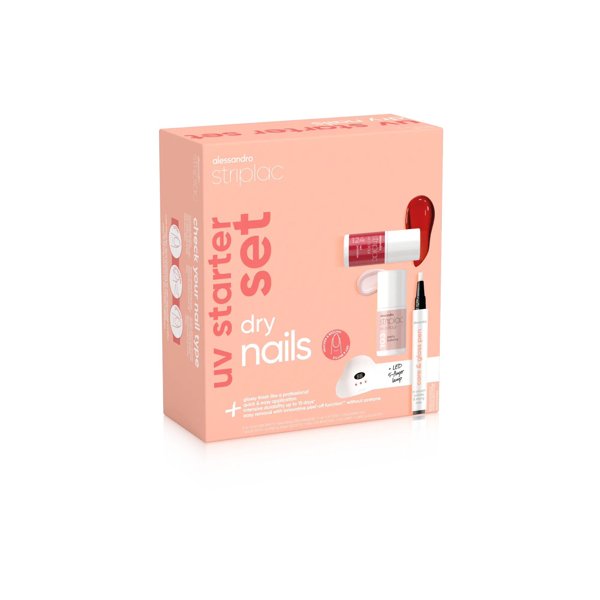 Striplac Uv Starter Set Dry Nails - 2 Colours