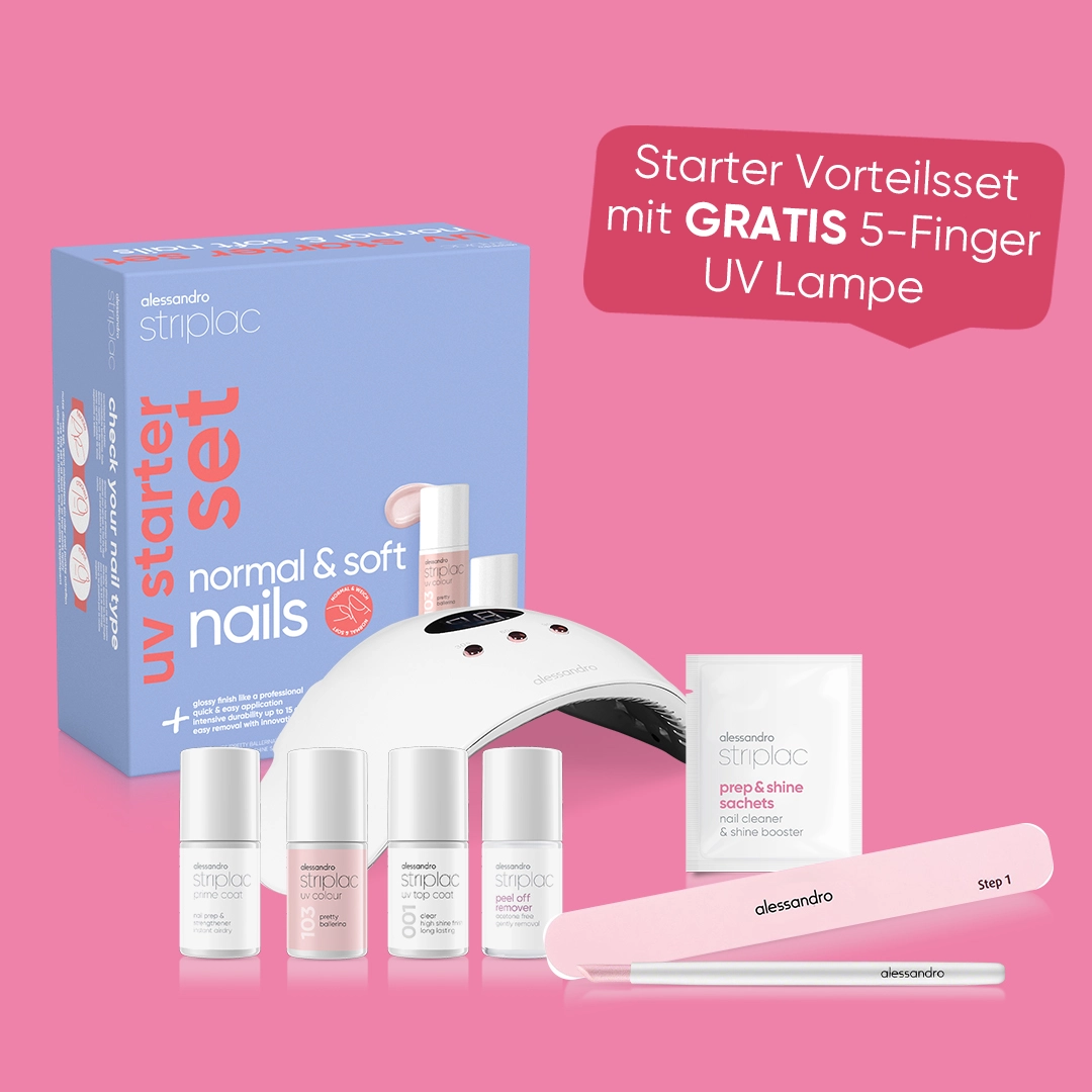 Striplac Uv Starter Set Normal & Soft Nails - 2 Colours